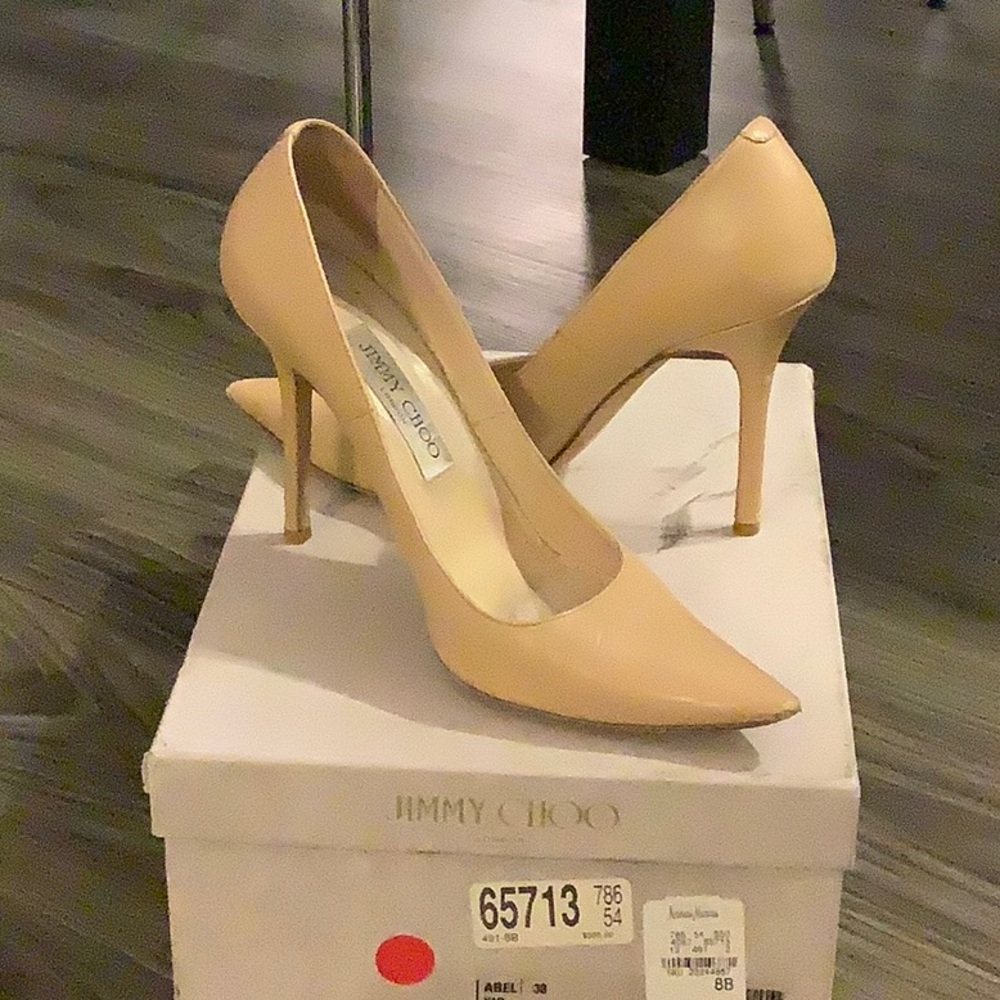 Jimmy Choo Nude Pumps